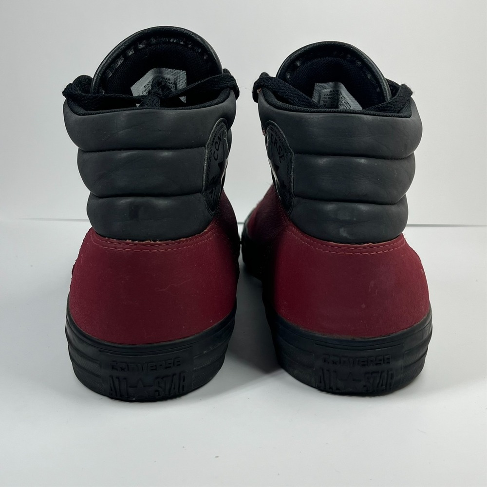 Converse Syde Street Sneakers Mens 10 Burgundy Leather Mid Top 151920C - Picture 6 of 16